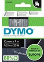 DYMO Schriftbandkassette DYMO® D1 12 mm x 7 m (B x L) schwarz