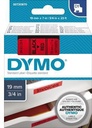 DYMO Schriftbandkassette DYMO® D1 19 mm x 7 m (B x L) rot schwarz