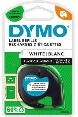 [9199100184] DYMO Schriftbandkassette DYMO® LT 12 mm x 4 m (B x L) weiß