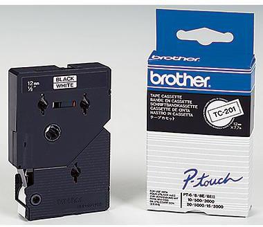 BROTHER Schriftbandkassette Brother P-touch TC-201 12 mm x 7,7 m (B