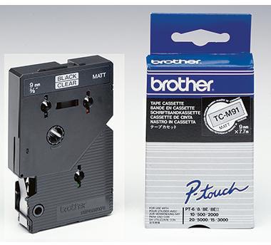 [9199100704] BROTHER Schriftbandkassette Brother P-touch TC-M91 9 mm x 7,7 m (B x