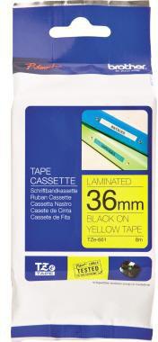 [9199100745] BROTHER Schriftbandkassette Brother P-touch TZe-661 36 mm x 8 m (B x