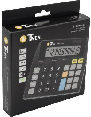 [9199100802] TWEN Tischrechner TWEN J 1200 Solar 149 x 25 x 144 mm (B x