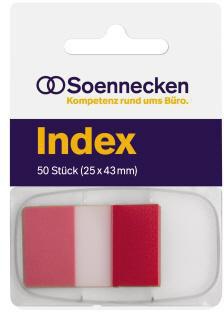 SOENNECKEN Haftstreifen Soennecken Index 43 x 25 mm (B x H)