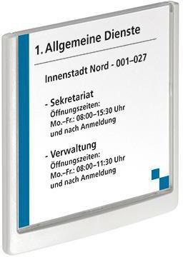 DURABLE Türschild DURABLE CLICK SIGN 149 x 148,5 mm (B x