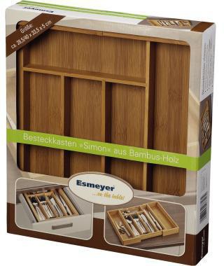 ESMEYER Besteckkasten Esmeyer® SIMON 28,6 x 5,9 x 33,4 cm (B x