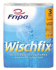 FRIPA Küchenrolle Fripa Wischfix 3-lagig 100 %