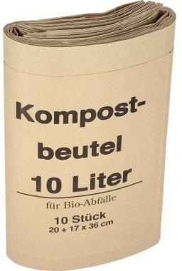 [9199105604] NEUTRALWARE Müllsack Bio 20+16 x 36 cm (B x H) 10l Papier