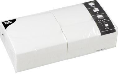 PAPSTAR Serviette PAPSTAR 33 x 33 cm (B x L) weiß 250