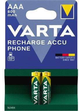 VARTA Akku Varta Recharge Accu Phone AAA/Micro HR03