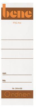 BENE Rückenschild Bene breit/kurz 49 x 153 mm (B x H) weiß