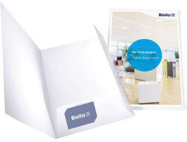 [9199106452] BIELLA Präsentationsmappe Biella Pearl 1 DIN A4 Karton weiß