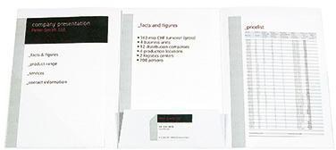 [9199106453] BIELLA Präsentationsmappe Biella Pearl 3 DIN A4 Karton weiß