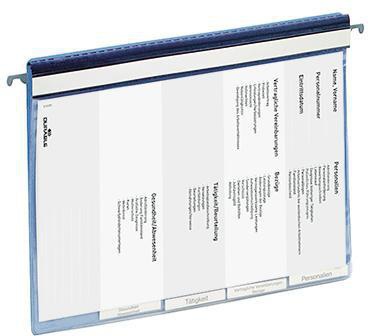 DURABLE Personalhefter DURABLE DIN A4 Kunststoff blau