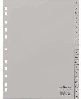 DURABLE A-Z Register DURABLE DIN A4 Polypropylen grau 20