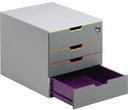 DURABLE Schubladenbox DURABLE VARICOLOR® 4 Safe 4 Schubladen