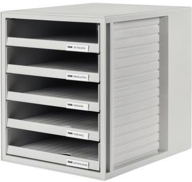 HAN Schubladenbox HAN SCHRANK-SET 5 Schubladen DIN A4