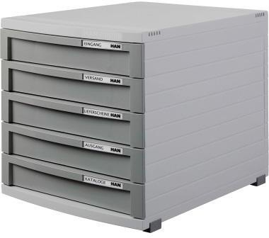 [9199107341] HAN Schubladenbox HAN CONTUR 5 Schubladen DIN A4 DIN B4