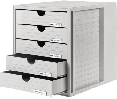 HAN Schubladenbox HAN SYSTEMBOX 5 Schubladen DIN C4