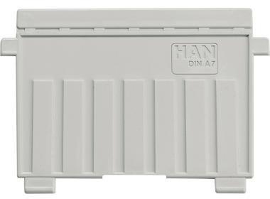 [9199107424] HAN Stützplatte HAN DIN A7 quer Polystyrol lichtgrau