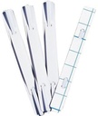 NEUTRALWARE Heftstreifen 2 x 15 cm (B x H) Kunststoff weiß 100