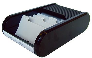 [9199107512] HELIT Visitenkartenbox helit the personal 13,6 x 6,7 x 24,2 cm (schwarz)
