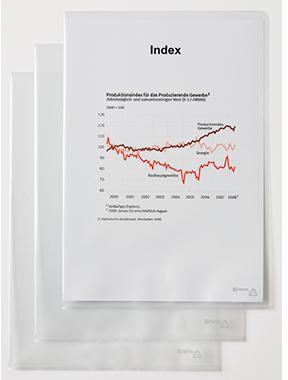 HETZEL Sichthülle Hetzel DIN A4 0,12mm oben rechts offen