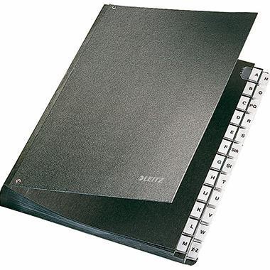 [9199108197] LEITZ Pultordner Leitz DIN A4 A-Z Hartpappe schwarz 24