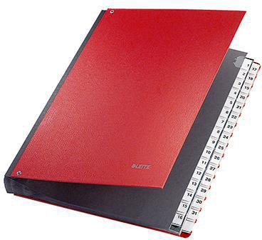 LEITZ Pultordner Leitz DIN A4 1-31 Polypropylen rot 32