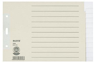 LEITZ Ordnerregister Leitz DIN A5 quer Überbreite blanko