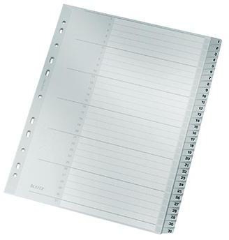 LEITZ Zahlenregister Leitz DIN A4 Überbreite 250g/m² 1-31
