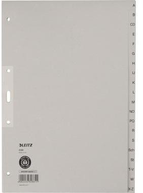 LEITZ A-Z Register Leitz DIN A4 Tauenpapier recycelt