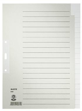 LEITZ Ordnerregister Leitz DIN A4 blanko Tauenpapier recycelt