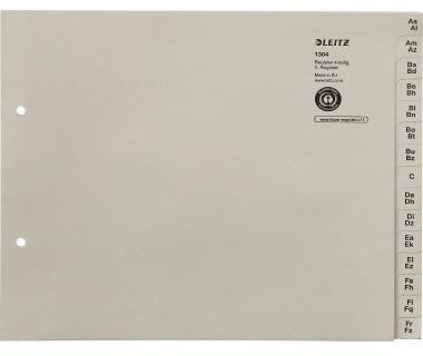 LEITZ A-Z Register Leitz DIN A4 Überbreite Tauenpapier