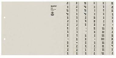 LEITZ A-Z Register Leitz DIN A4 Überbreite Tauenpapier
