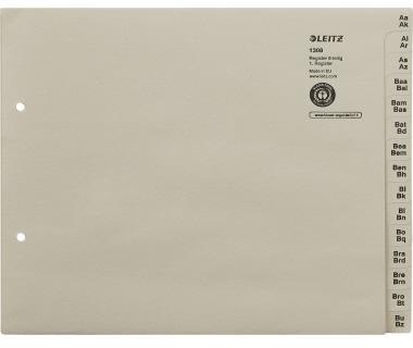 LEITZ A-Z Register Leitz DIN A4 Überbreite Tauenpapier