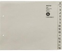 LEITZ A-Z Register Leitz DIN A4 Überbreite Tauenpapier
