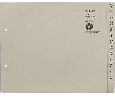 LEITZ A-Z Register Leitz DIN A4 Überbreite Tauenpapier