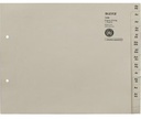 LEITZ A-Z Register Leitz DIN A4 Überbreite Tauenpapier