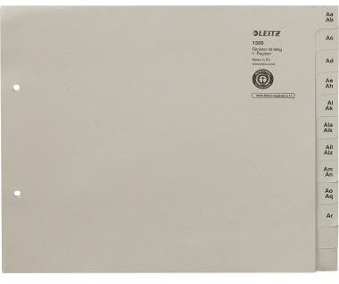 LEITZ A-Z Register Leitz DIN A4 Überbreite Tauenpapier