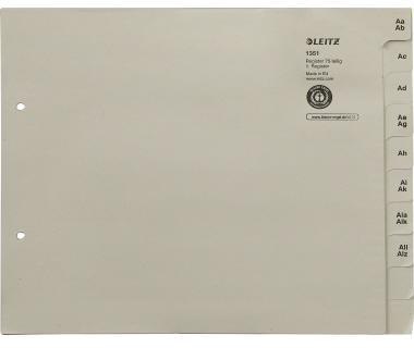LEITZ A-Z Register Leitz DIN A4 Überbreite Tauenpapier
