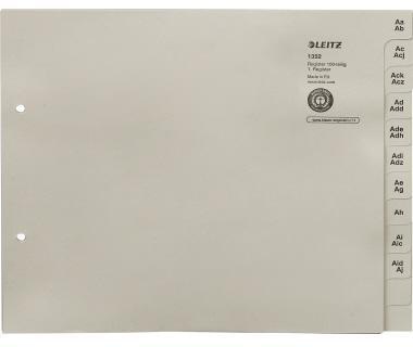 LEITZ A-Z Register Leitz DIN A4 Überbreite Tauenpapier