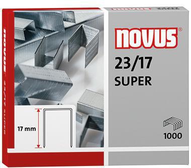 NOVUS Heftklammer NOVUS 23/17 SUPER Blockhefter Stahl