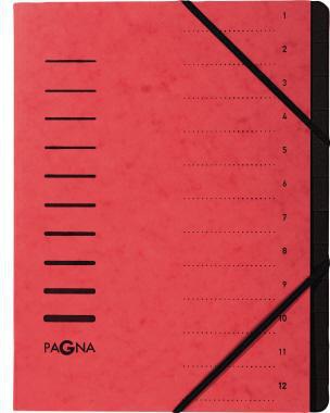 [9199108603] PAGNA Ordnungsmappe PAGNA DIN A4 240g/m² Pressspankarton (rot)