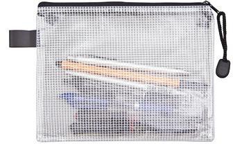 [9199108750] NEUTRALWARE Reißverschlusstasche DIN A5 PVC blau (schwarz)