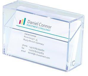 [9199108780] SIGEL Visitenkartenbox SIGEL 9,5 x 6 x 3 cm (B x H x T) 86 x 56