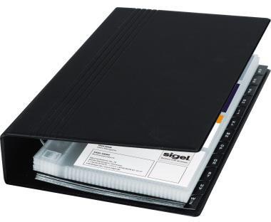 SIGEL Visitenkartenringbuch SIGEL 14,7 x 26,5 cm (B x H) A-Z