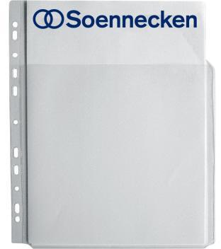 SOENNECKEN Prospekthülle Soennecken DIN A4 0,18mm oben offen