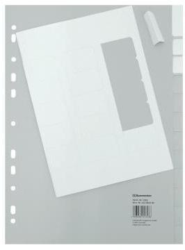 [9199108990] SOENNECKEN Ordnerregister Soennecken DIN A4 blanko Polypropylen (10 Registerblätter)