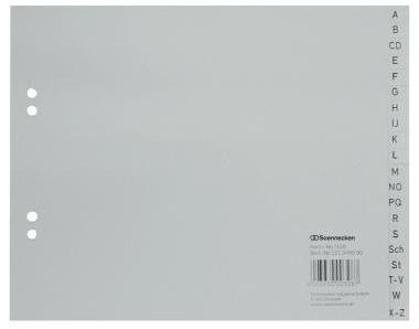 SOENNECKEN A-Z Register Soennecken DIN A4 Polypropylen grau 20